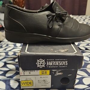 Women's Black Memory Foam Loafers